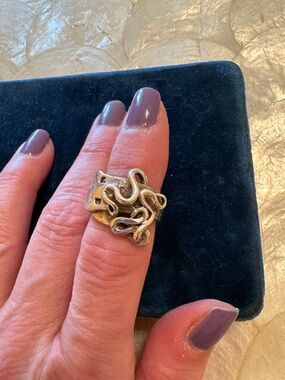 Sterling Silver handcrafted Fork Ring 7